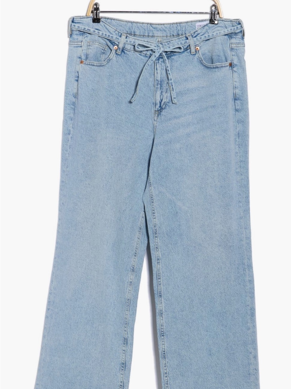 NWT Vero Moda Tessa Light Wash Women's High-rise Wide-Leg Jeans SZ 18W